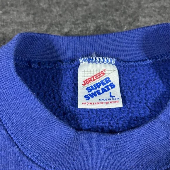 Vintage 90s Alaska Crewneck Sweatshirt Adult L Pullover Moon Polar Bears USA - Picture 12 of 13